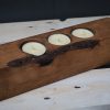 ξύλινο στήριγμα κεριών τετράγωνο