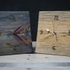ρουστίκ ξύλινο ρολόι όρθιο