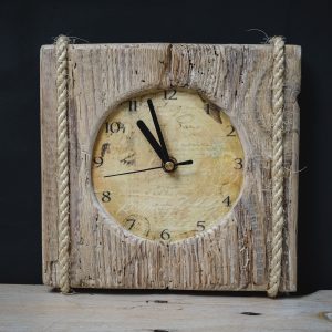 ρουστίκ ξύλινο κρεμαστό ρολόι