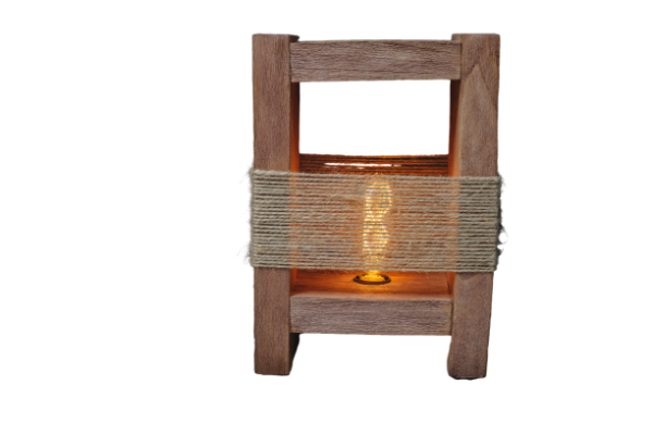 ξύλινο φωτάκι νύχτας
