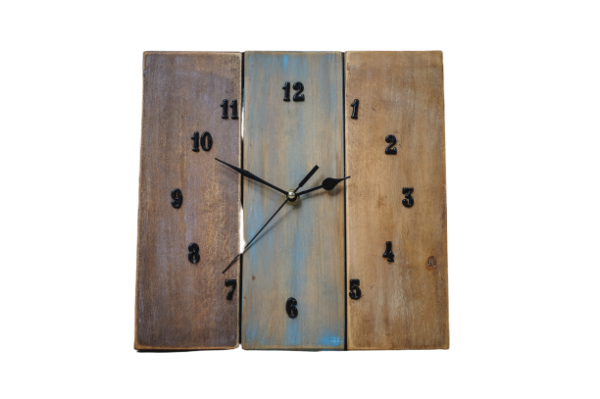 ξύλινο κρεμαστό ρολόι
